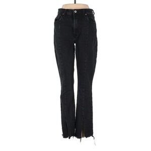 Abercrombie & Fitch The Skinny High Rise Split Hem Jean